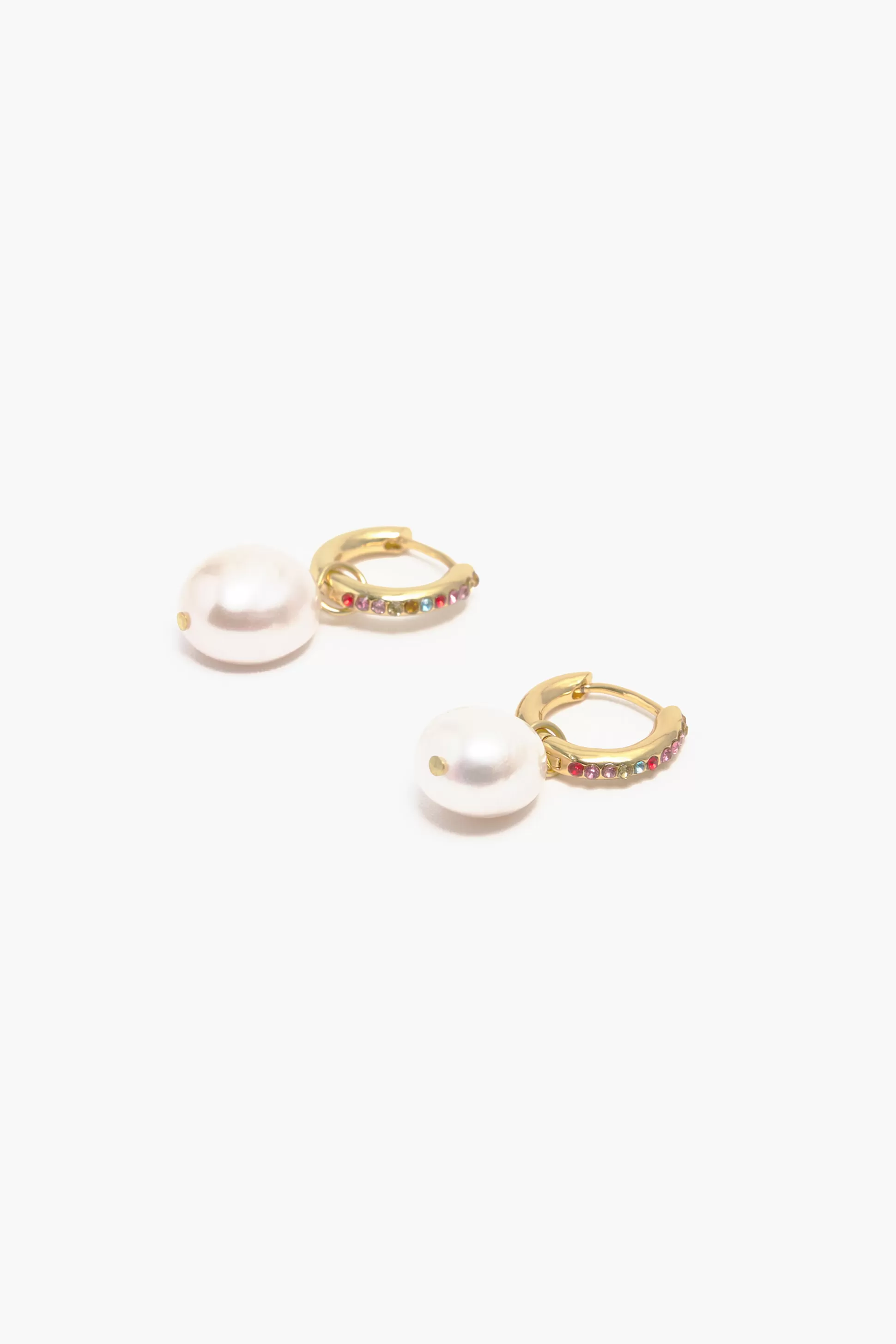 Outlet BIMBA Y LOLA Brincos Argola Mini Perola Multicoloridos Pearl