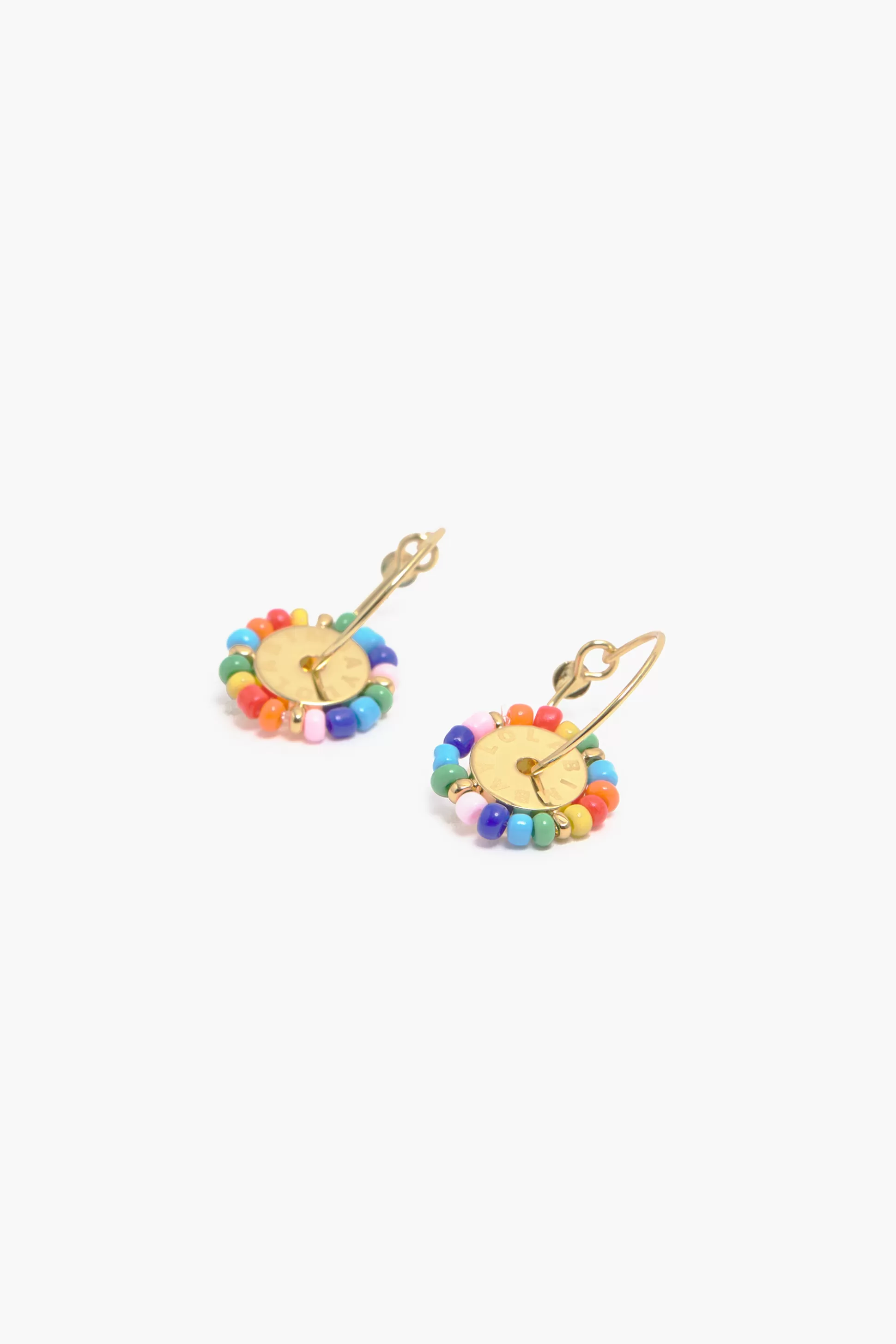 Flash Sale BIMBA Y LOLA Brincos Argola Pequenos Pedras Multicoloridos Blue