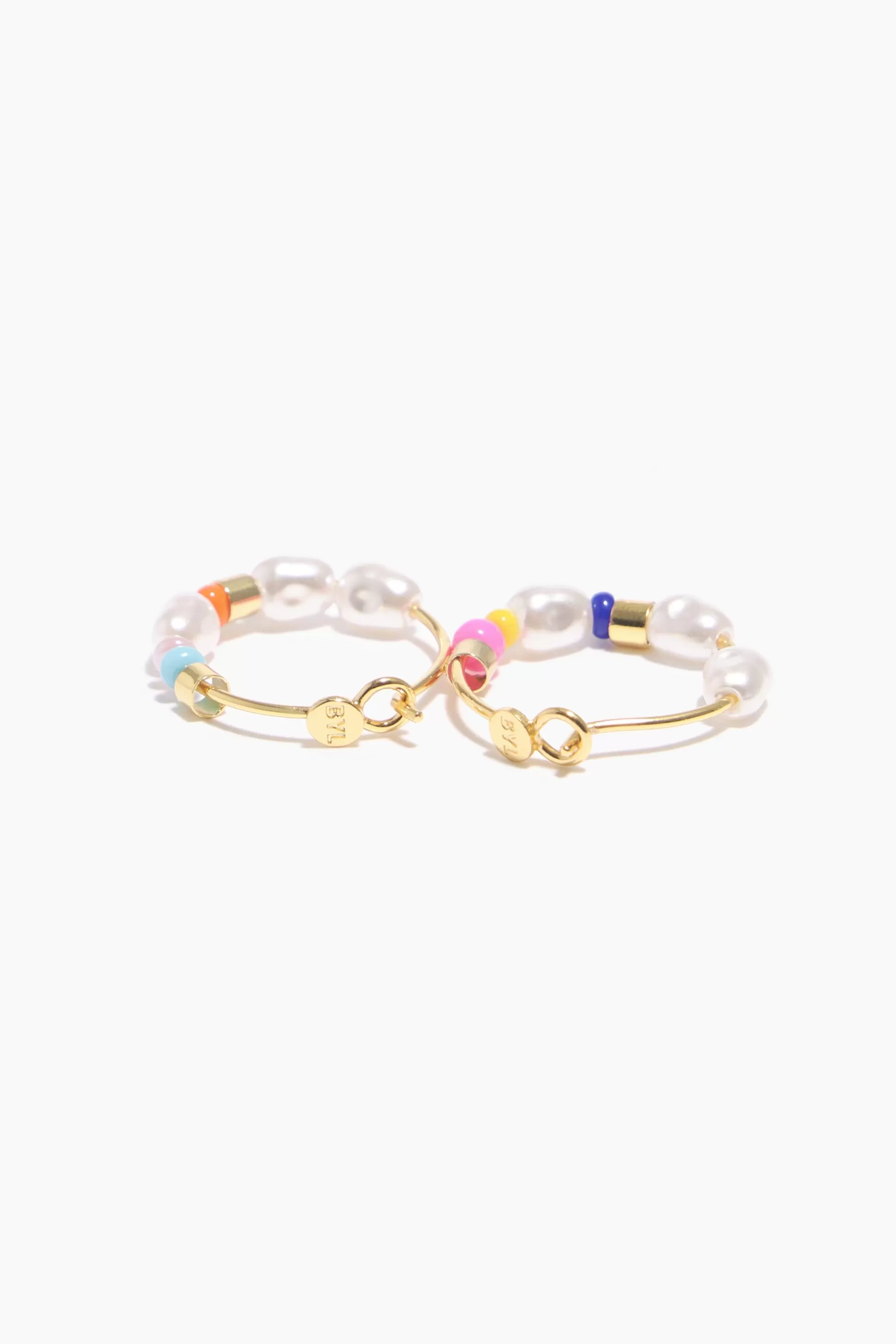 Best BIMBA Y LOLA Brincos Argola Perolas Missangas Multicoloridos Blue