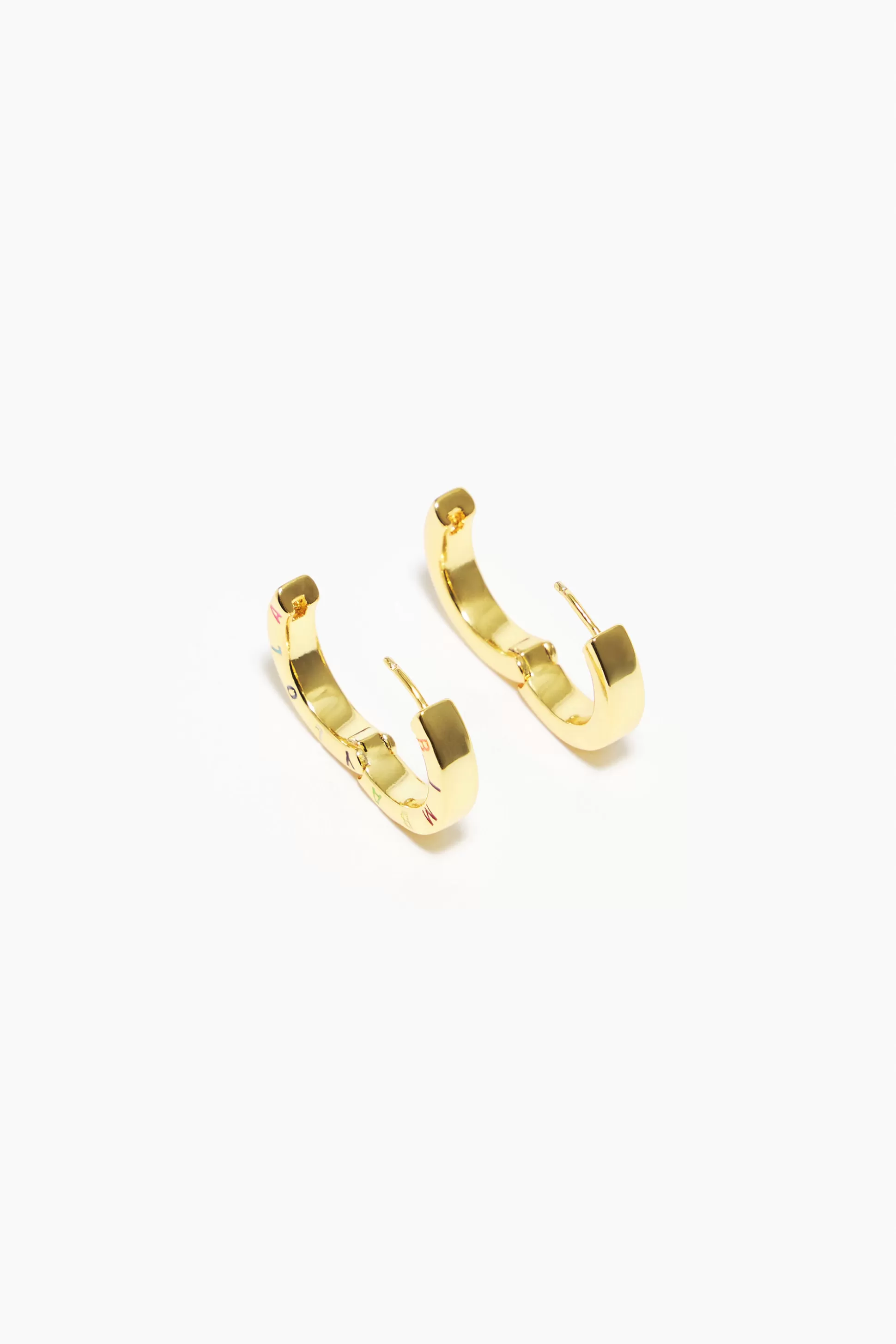 Discount BIMBA Y LOLA Brincos De Argola Dourados Multicoloridos Gold
