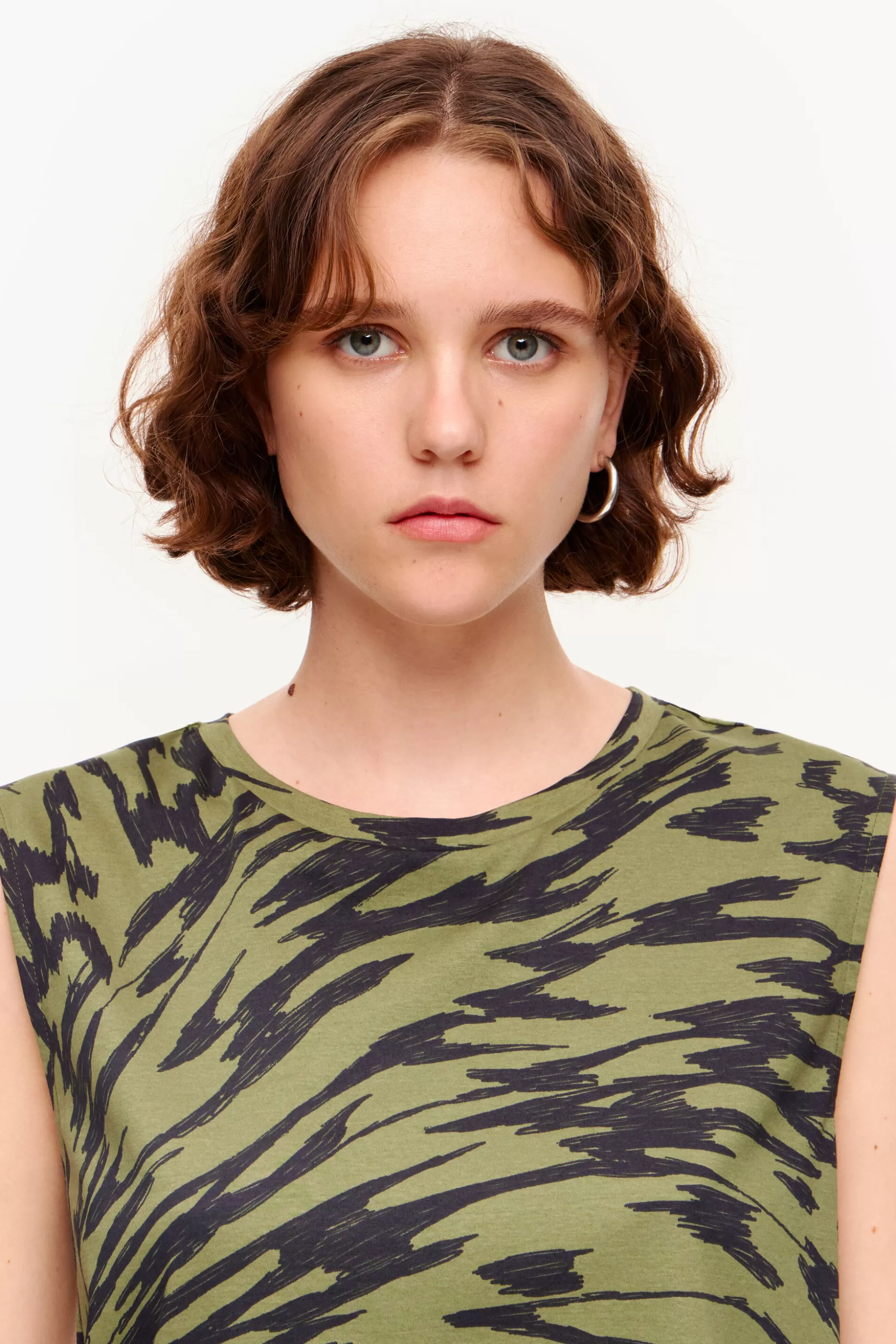 Clearance BIMBA Y LOLA Camisola Algodao Butterfly Wing Bicolor Caqui Butterfly Wing Bicolor Khaki