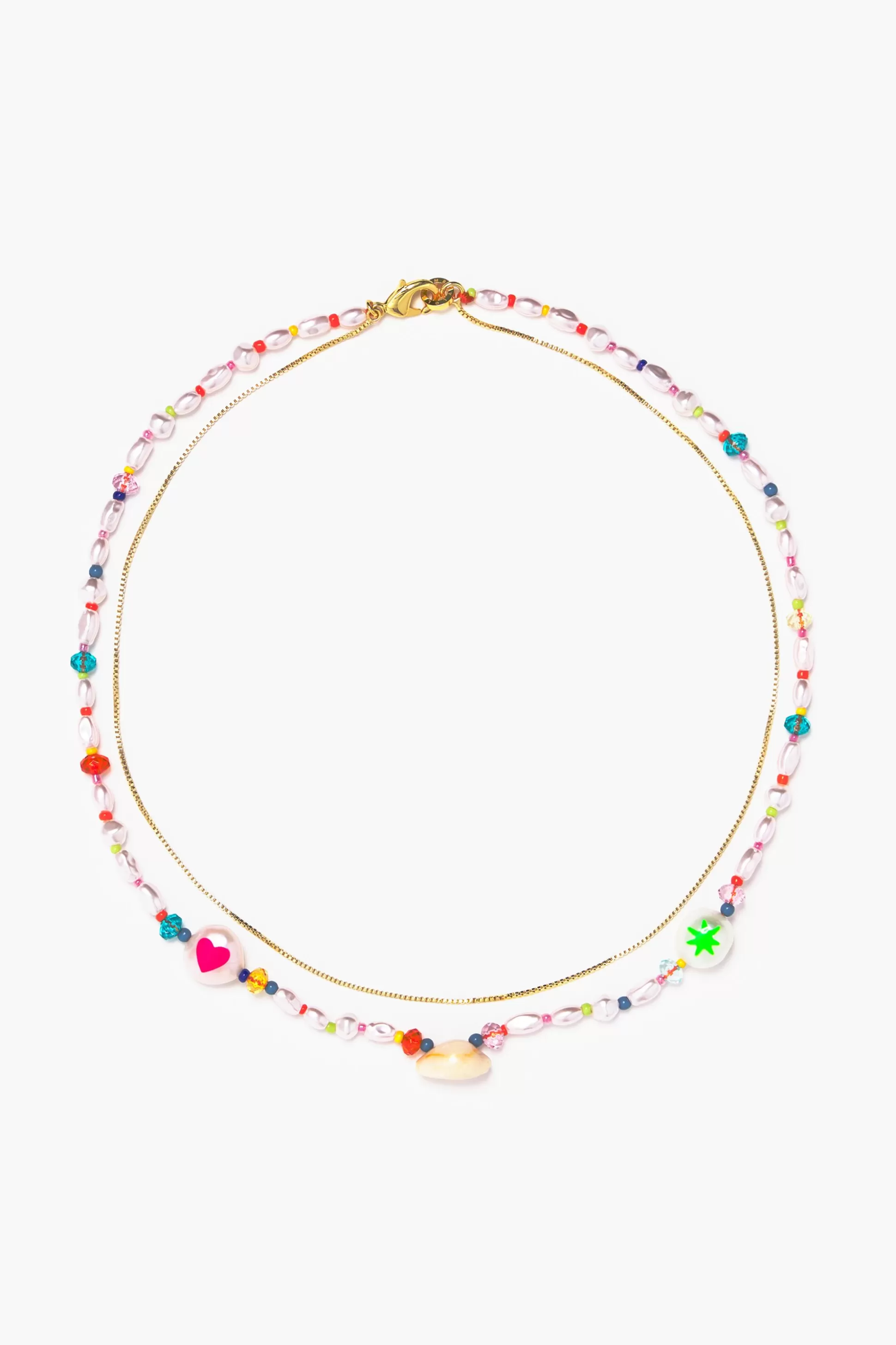 Best Sale BIMBA Y LOLA Colar Perolas E Cristais Multicoloridos Pearl