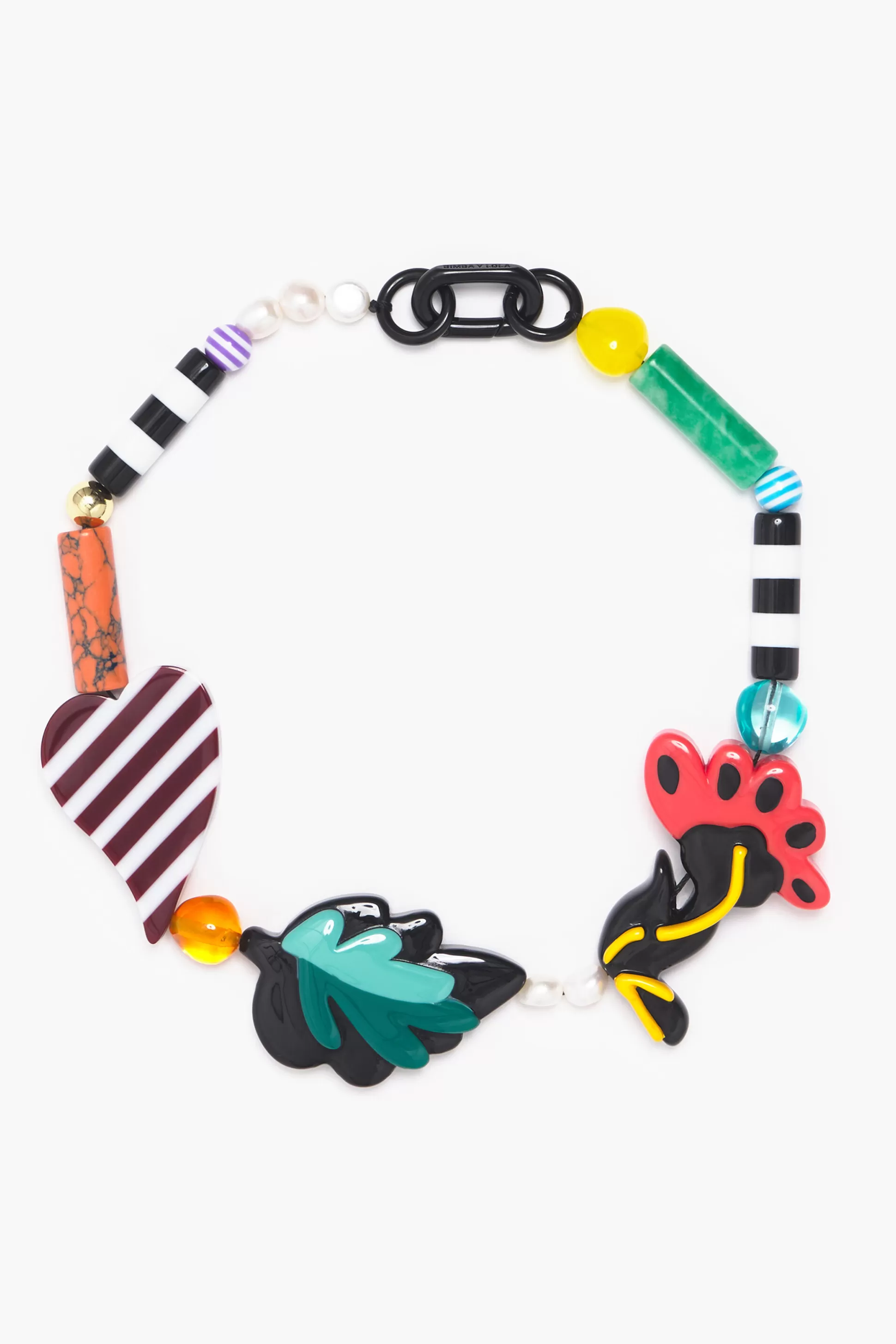 Sale BIMBA Y LOLA Colar Resina Flores Multicolorido Blue