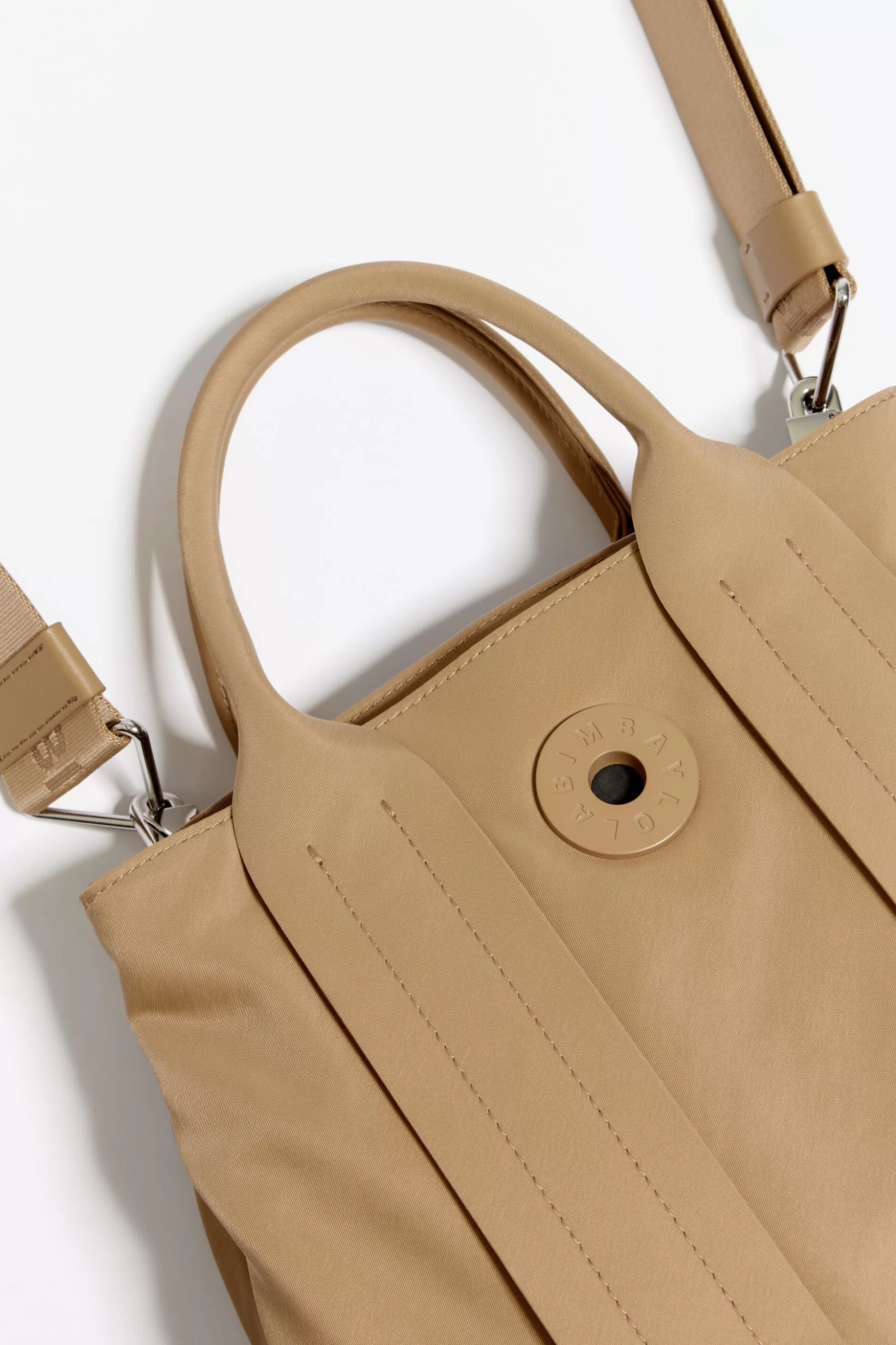 Discount BIMBA Y LOLA Mala Tote S Nylon Torrada Tan