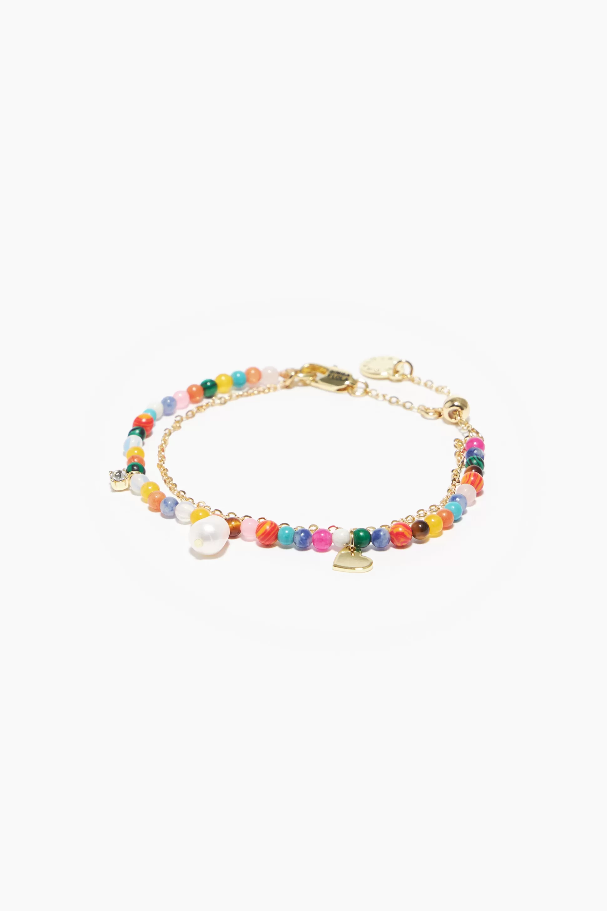 Store BIMBA Y LOLA Pulseira Pedras Naturais Corrente Multicolor Blue