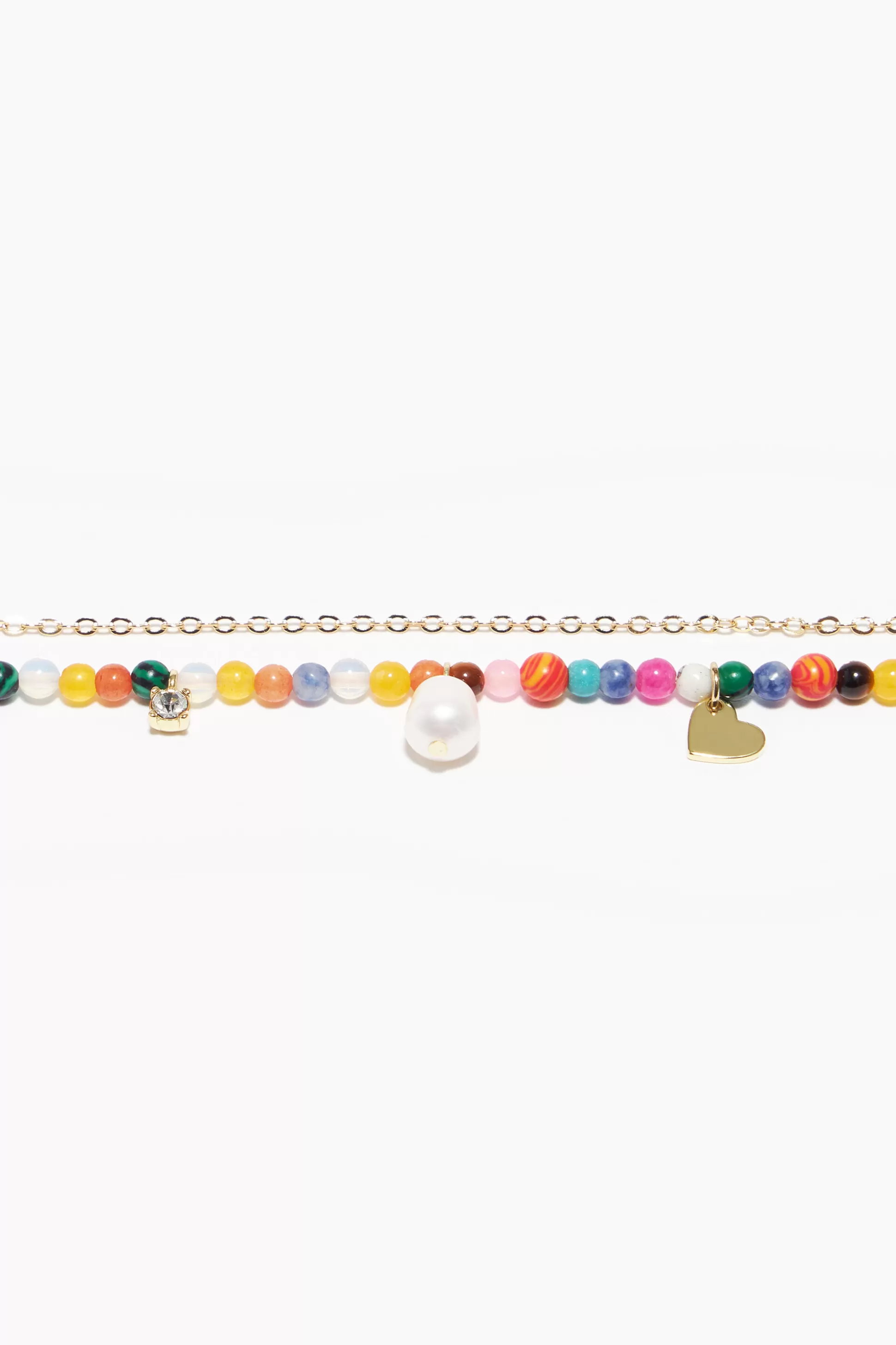 Store BIMBA Y LOLA Pulseira Pedras Naturais Corrente Multicolor Blue