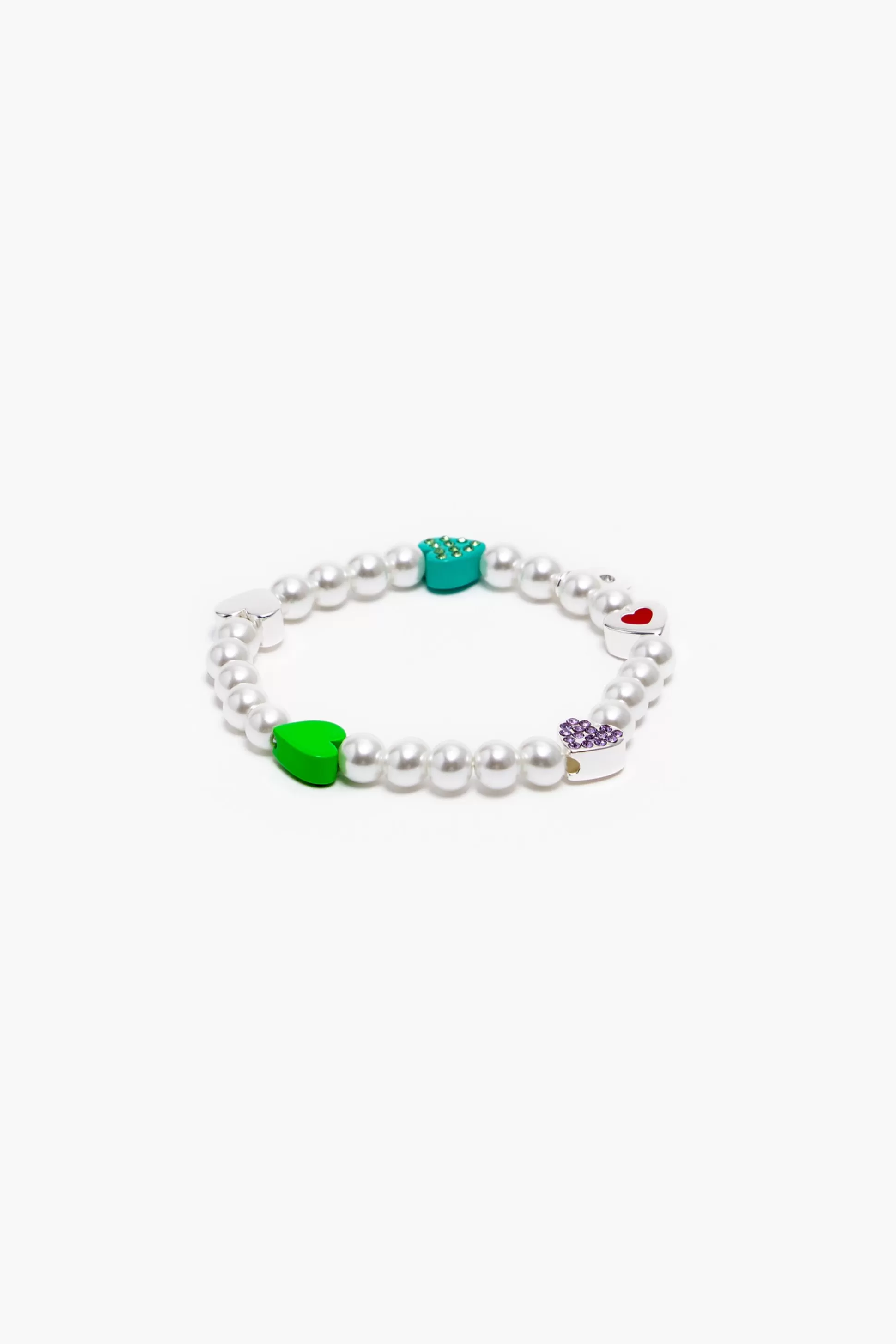 Cheap BIMBA Y LOLA Pulseira Perolas Coracoes Multicolorida