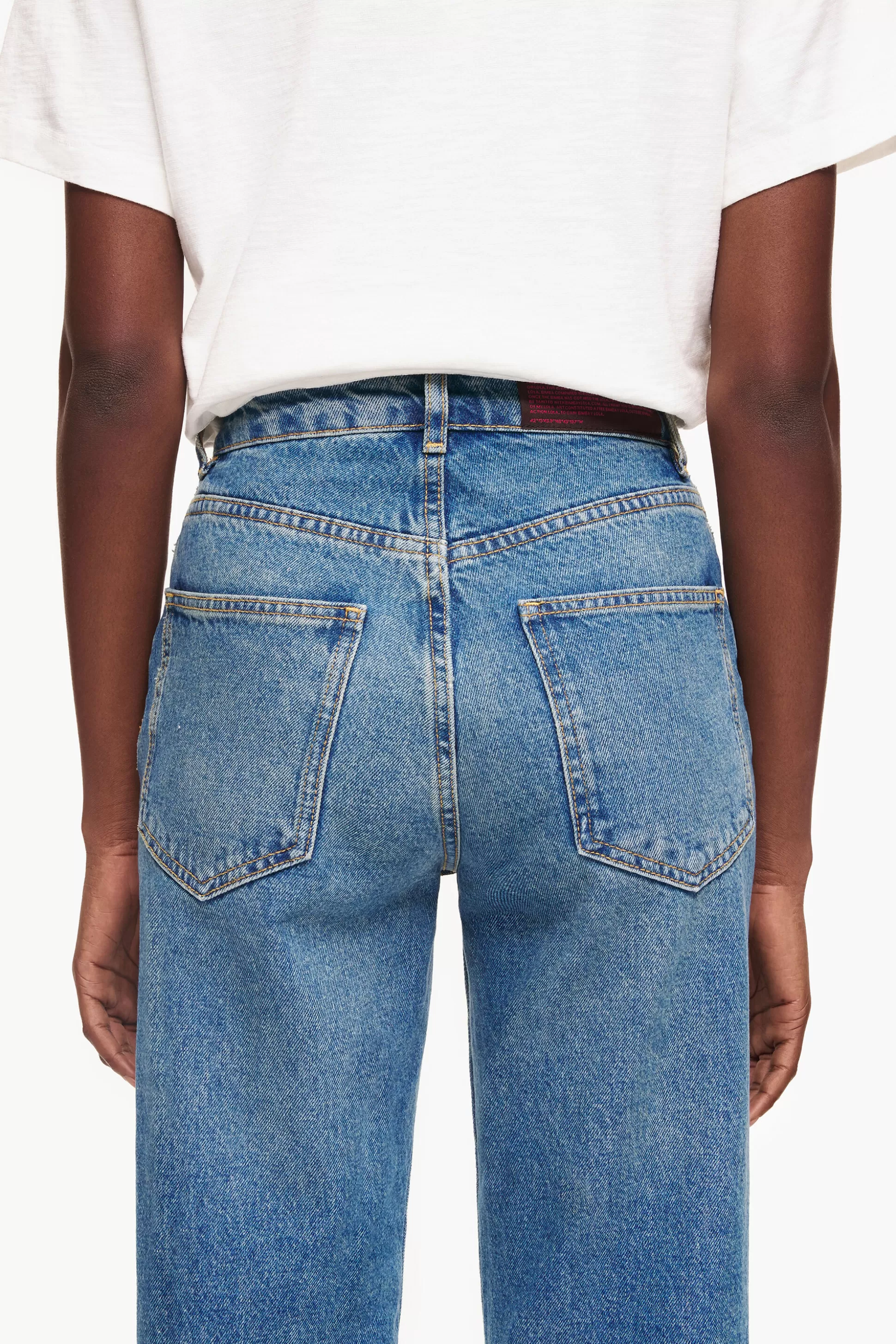 Discount BIMBA Y LOLA Straight Full Length - Jeans De Corte Reto Azuis. Medium Blue