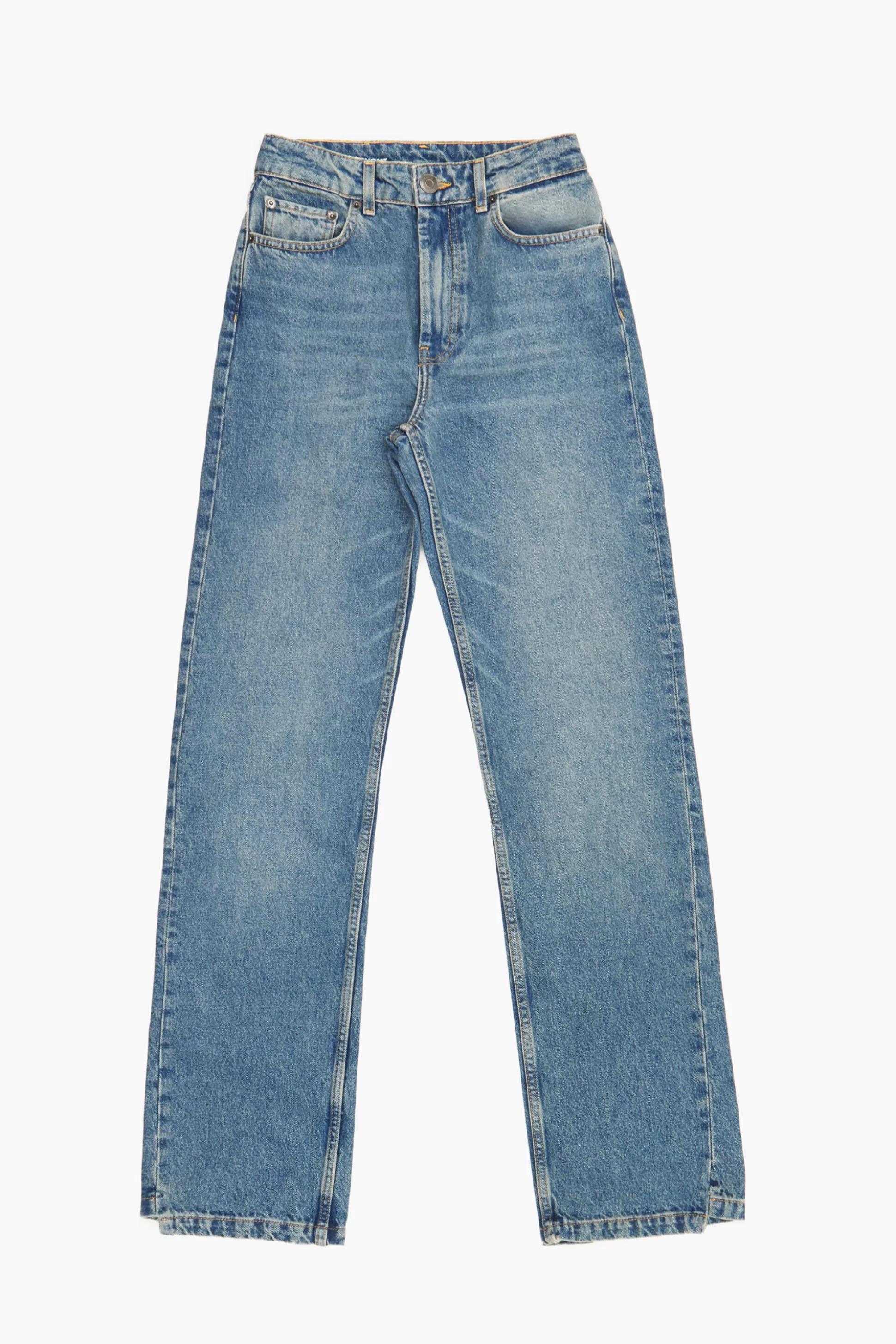 Discount BIMBA Y LOLA Straight Full Length - Jeans De Corte Reto Azuis. Medium Blue