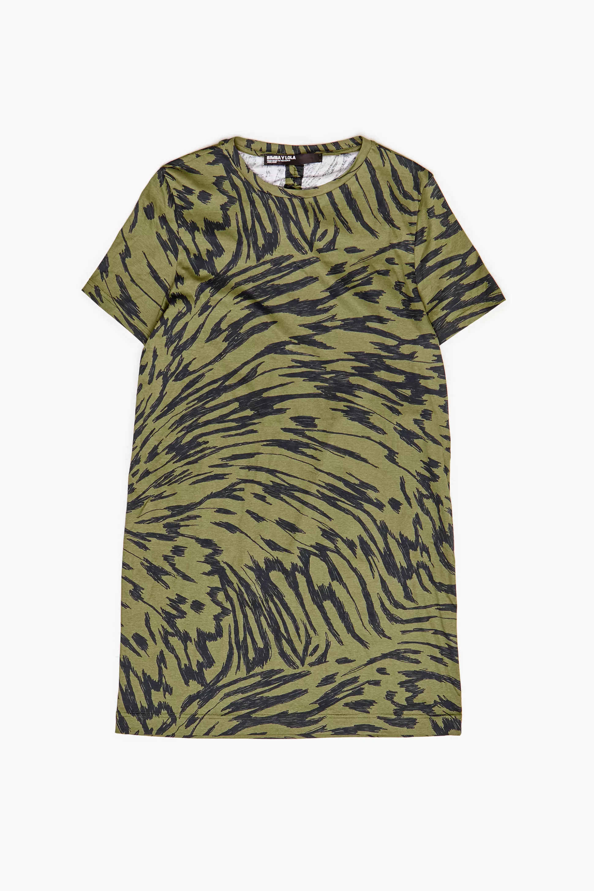 Sale BIMBA Y LOLA Vestido Curto Butterfly Wing Bicolor Caqui Butterfly Wing Bicolor Khaki