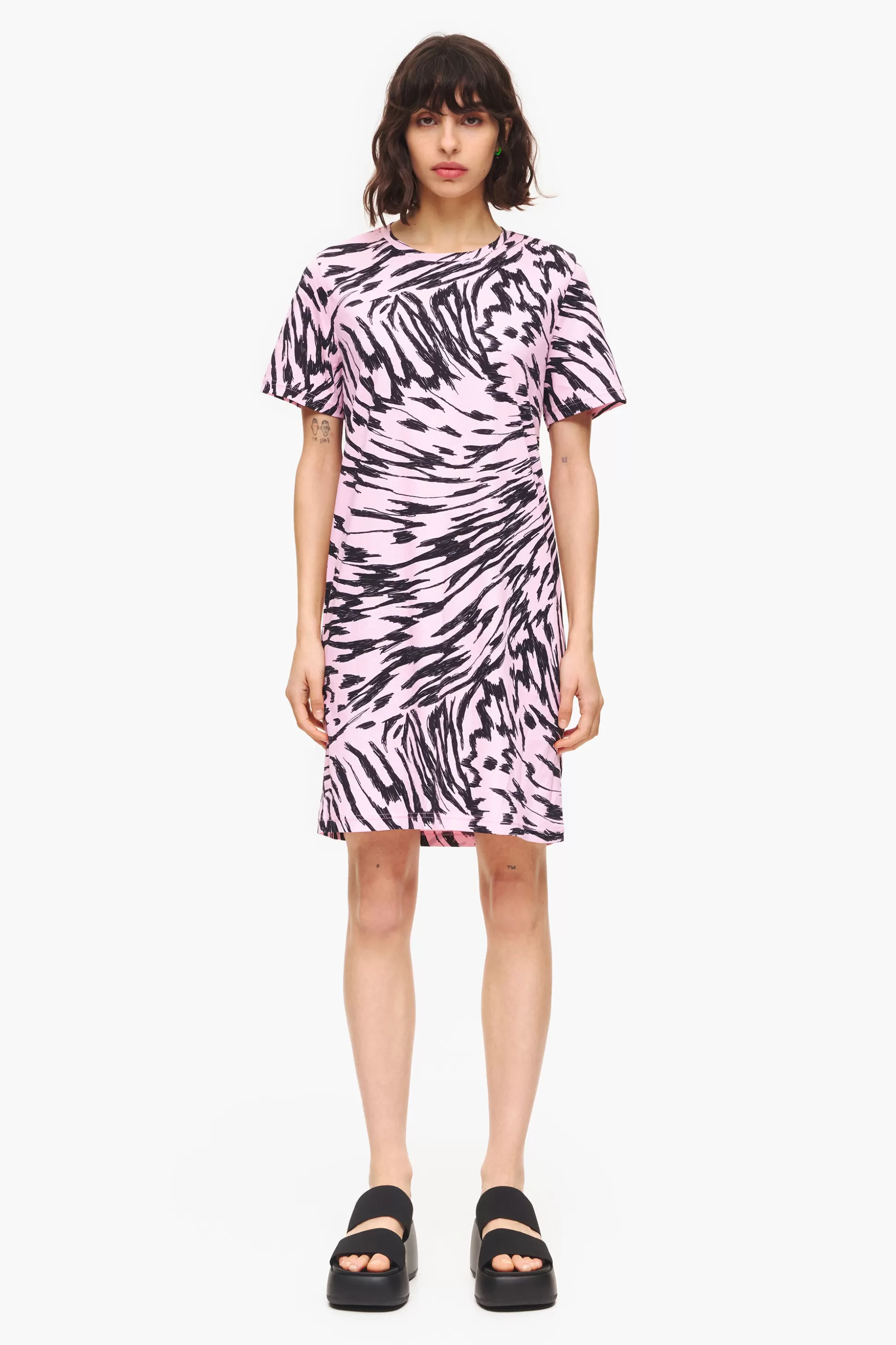 Best Sale BIMBA Y LOLA Vestido Curto Butterfly Wing Bicolor Rosa Butterfly Wing Bicolor Pink