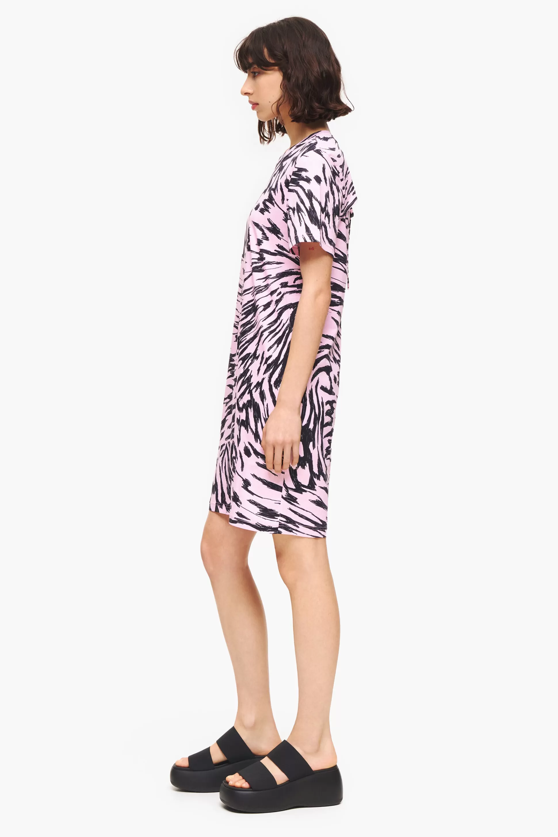Best Sale BIMBA Y LOLA Vestido Curto Butterfly Wing Bicolor Rosa Butterfly Wing Bicolor Pink