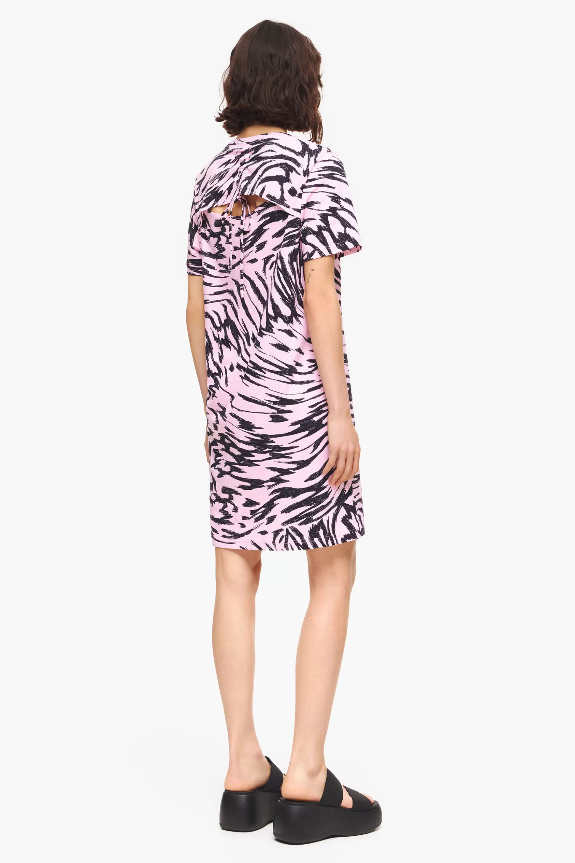 Best Sale BIMBA Y LOLA Vestido Curto Butterfly Wing Bicolor Rosa Butterfly Wing Bicolor Pink